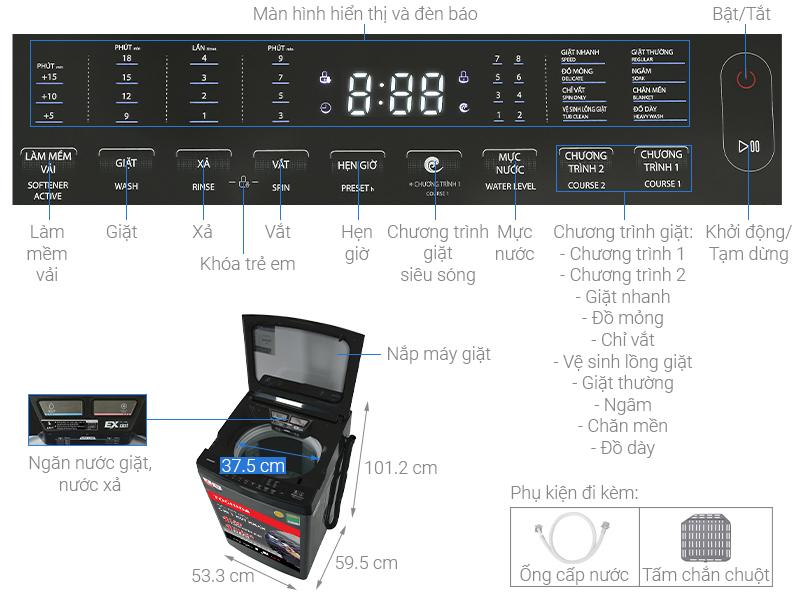 Máy giặt Toshiba Inverter 10 kg AW-DM1100JV(MK) | Công ty TNHH Điện Máy ECC Việt Nam