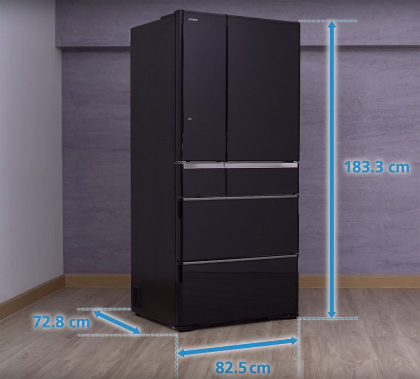 Tủ lạnh Hitachi 615 lít 6 cửa R-WX620KV(XK)