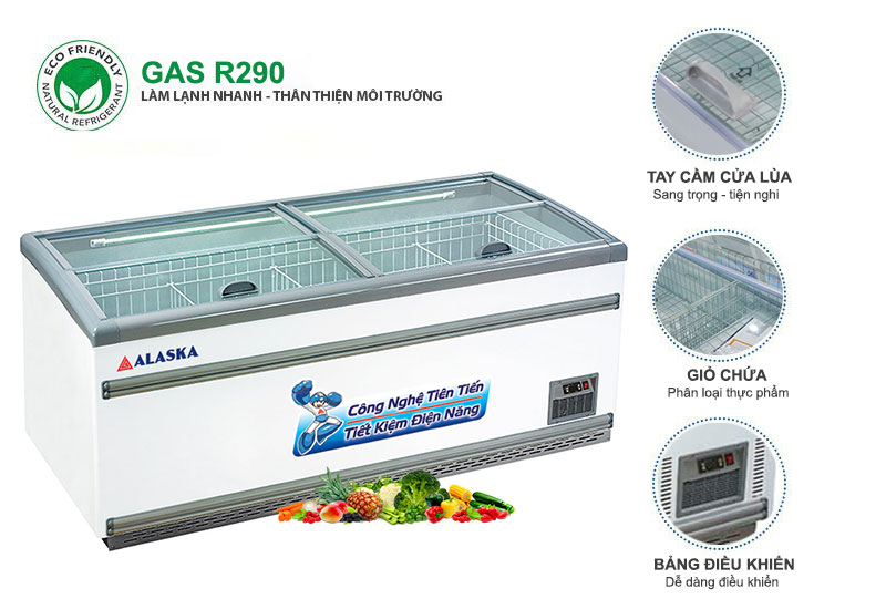 Tủ đông Alaska Nắp Kính SDC-950Y 
