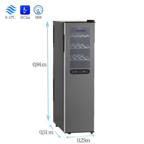 Tủ Rượu Alaska JC-18D