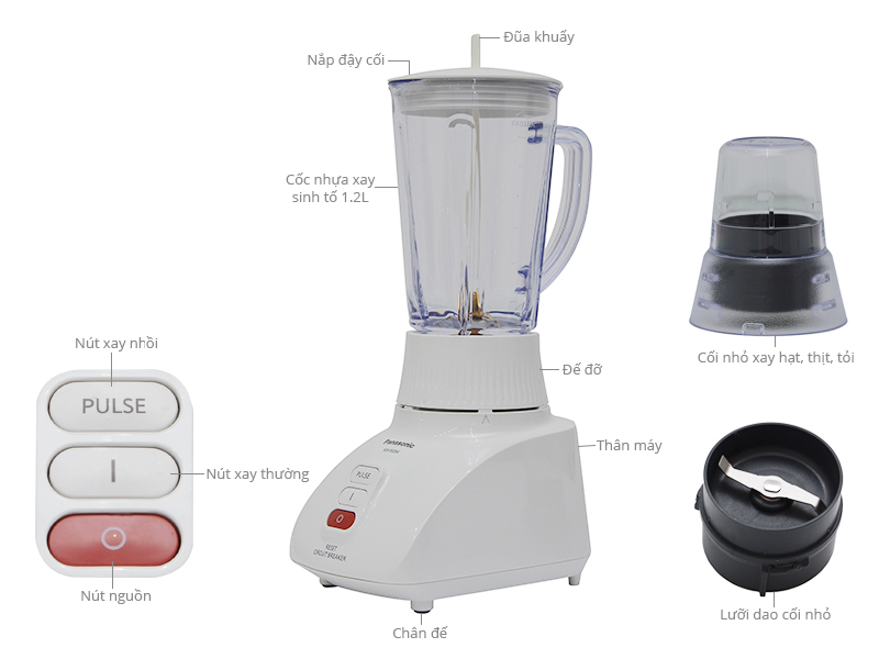Máy xay sinh tố Panasonic MX-900MWRA