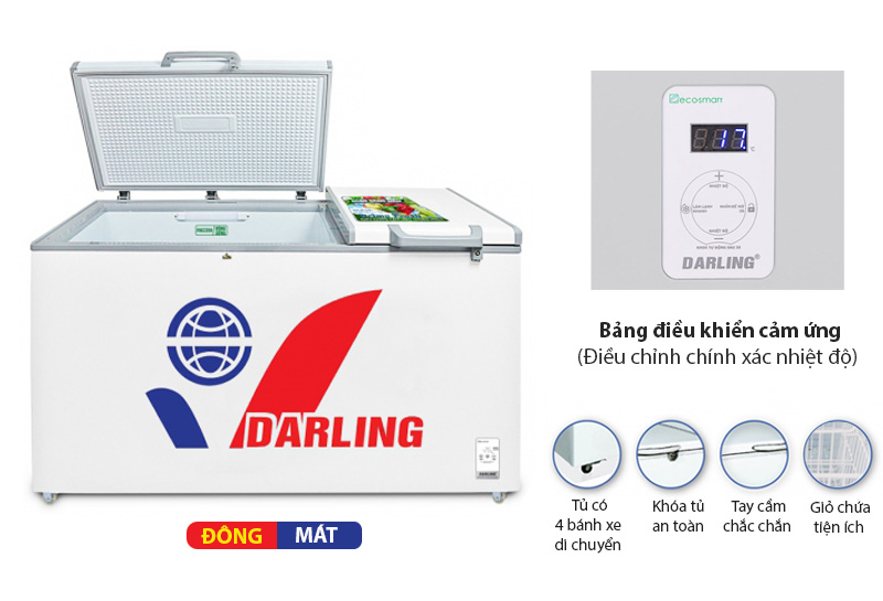 Tủ đông Darling Inverter 770 lít DMF-7699WS-2