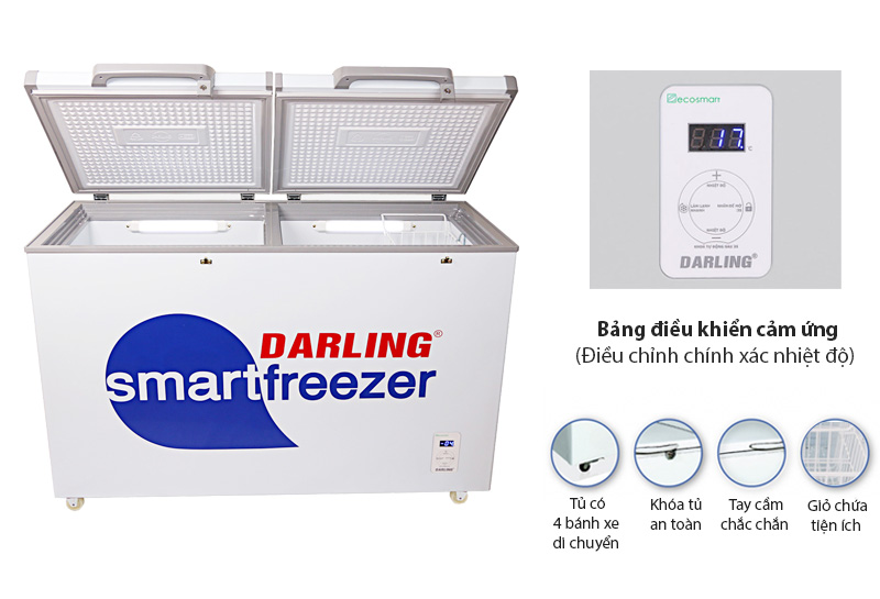 Tủ đông Darling Inverter 370 lít DMF-3699WS