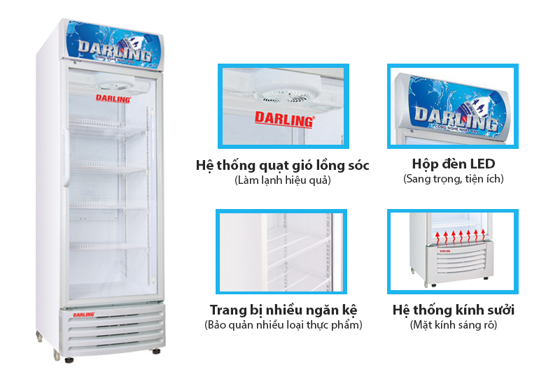 Tủ mát Darling Inverter 360 lít DL-3600A4