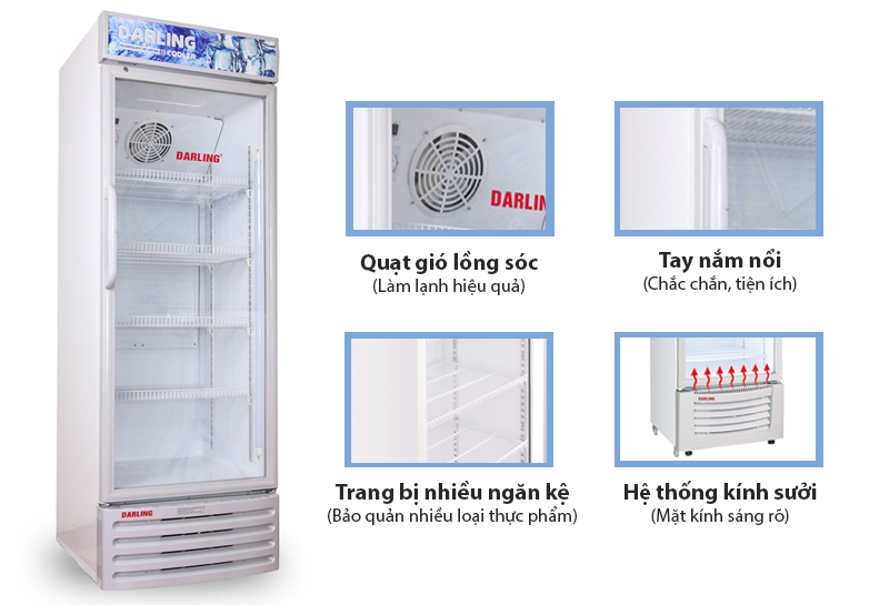Tủ mát Darling Inverter 500 Lít DL-5000A3