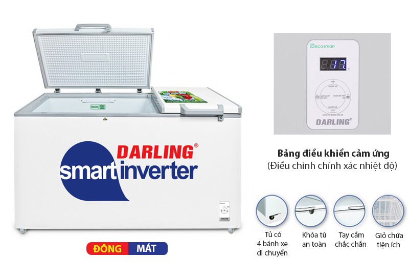 Tủ đông Darling Inverter 770 lít DMF-7699WSI-4