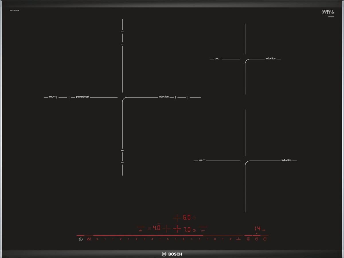 Bếp Từ Bosch 3 Vùng Nấu PID775DC1E