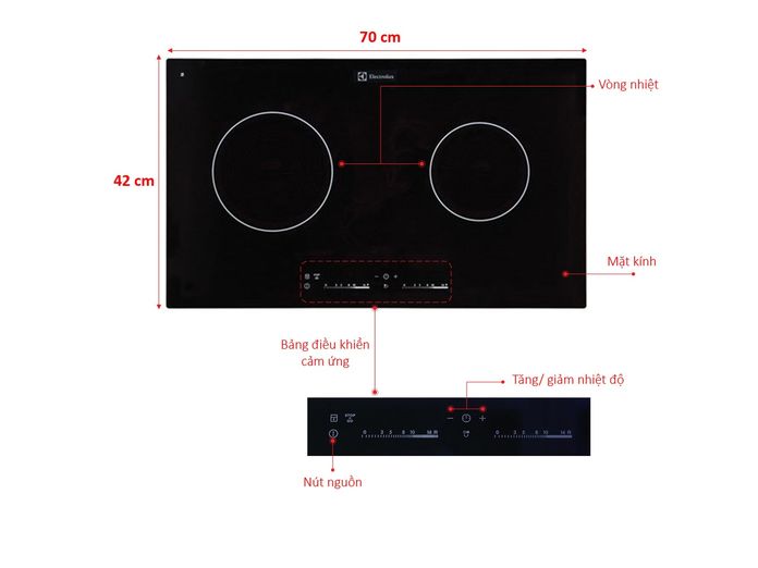 Bếp hồng ngoại đôi Electrolux EHC724BA