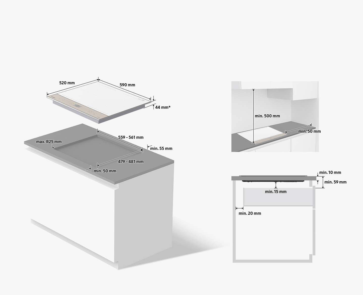 Bếp từ Samsung Bespoke NZ64B5067YY/SV