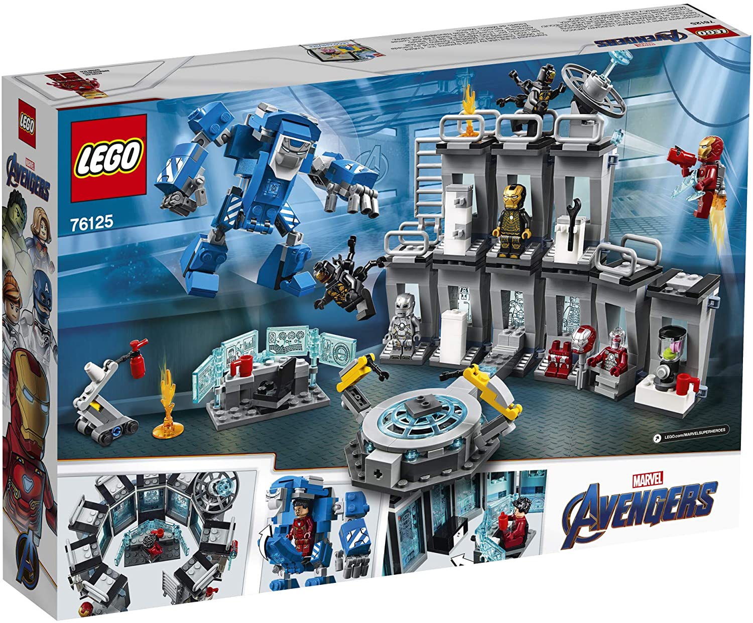 Lego Sets Casco Iron Man Lego Super Heroes Armeria Di Iron Man