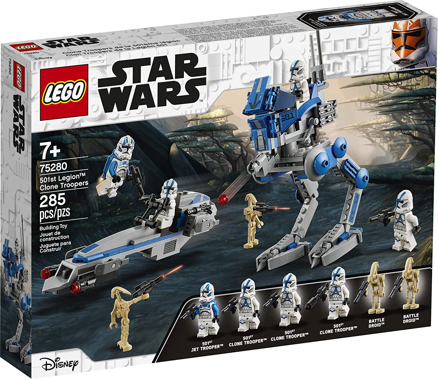 LEGO Star Wars 501st Legion Clone Troopers 75280 Building Kit, Cool Action Set for Creative Play and Awesome Building; Great Gift or Special Surprise