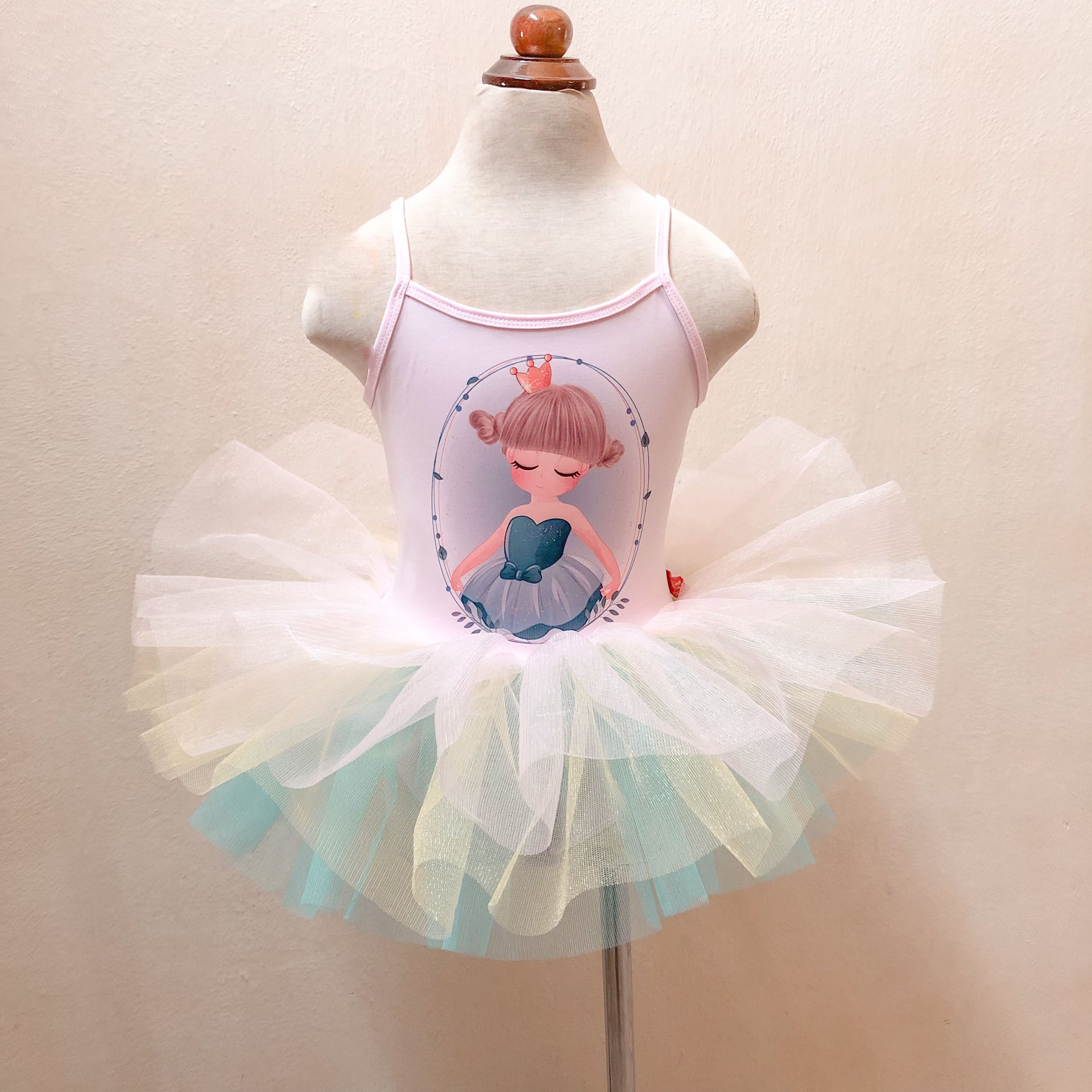 Đầm múa ballet bé gái Ginger World PD370 - Xanh tím