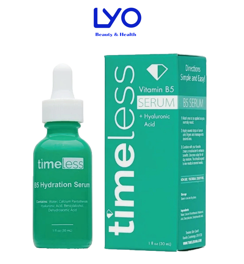 d406 - Tinh Chất Cấp Nước, Phục Hồi Da TimeLess Vitamin B5 + Hyaluronic Acid Serum 30ml