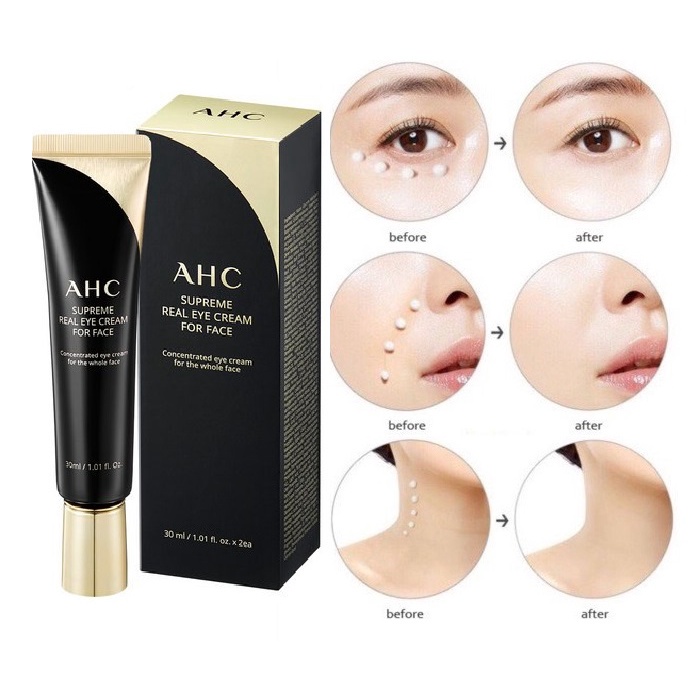Kem Mắt AHC Ageless Real Eye Cream For Face 12ml
