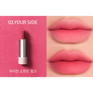 Son Len Mịn Môi 3CE Cashmere Hug Lipstick Hàn Quốc 3.5g