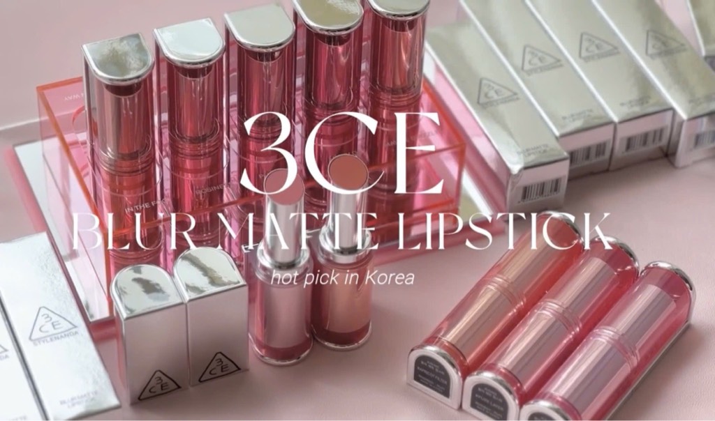 Son Thỏi Mịn Lỳ 3CE Soft / Blur Matte Lipstick (Vỏ Trong Suốt)