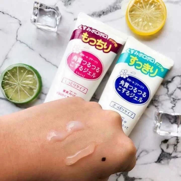 a740 - Tẩy Tế Bào Chết Dịu Nhẹ Cho Da Chiết Xuất Trái Cây Rosette Gommage Peeling Gel 120g (Màu Xanh và Hồng)