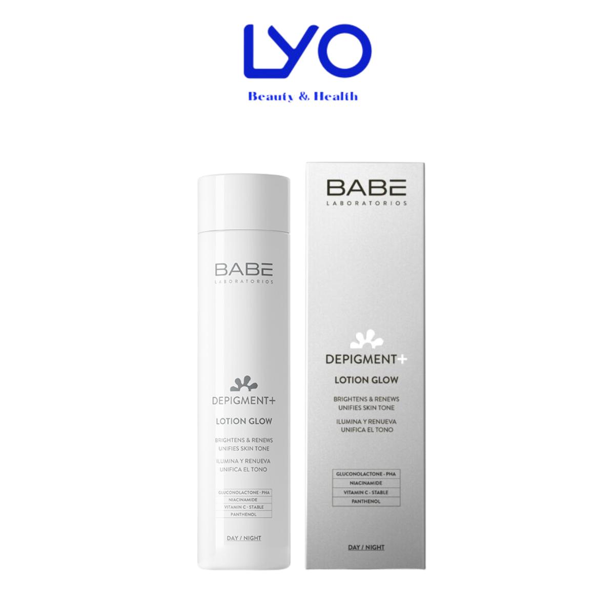 Sữa Dưỡng Thể Giúp Sáng Da & Mờ Thâm Nám BABE Laboratorios Babé Depigment+ Lotion Glow 150ml