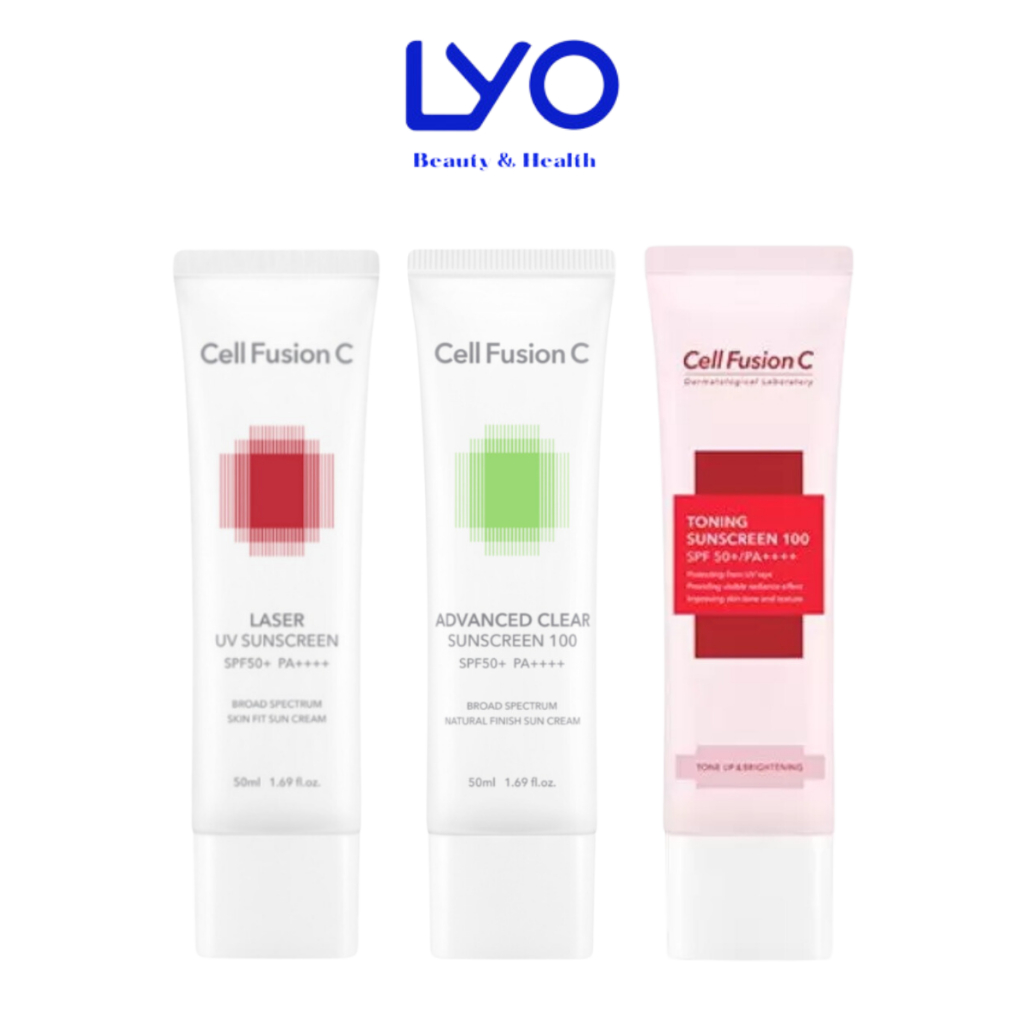 Kem Chống Nắng Cell Fusion C Laser Sunscreen 100 SPF50+ PA+++ Xanh - Đỏ - Hồng 50ml