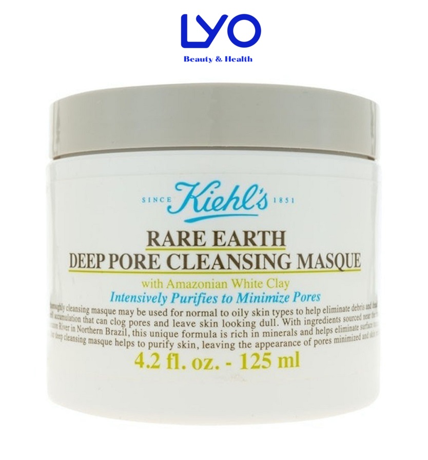 Mặt Nạ Đất Sét Đẩy Mụn Kiehl's Rare Earth Deep Pore Cleansing Masque 125ml