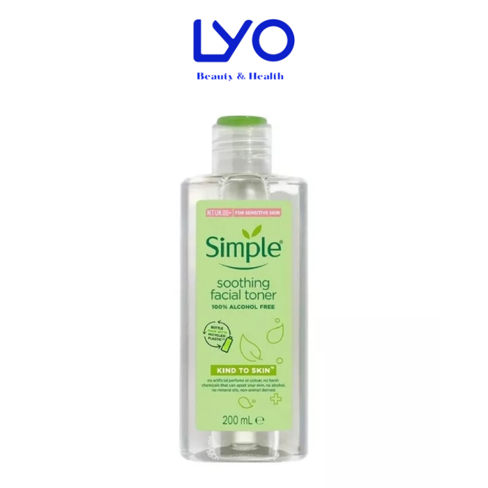 Nước Hoa Hồng Simple Soothing Facial Toner Simple 200ml ( Mẫu cũ )