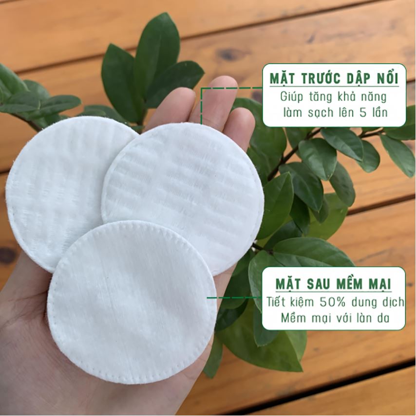 Bông Tẩy Trang 100% Cotton Ceiba Tree 140 Miếng