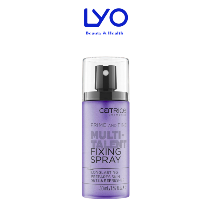 Xịt Khóa Nền Catrice Long Lasting Prime & Fine Multitalent Fixing Spray 50ml