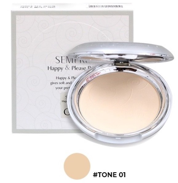 Phấn phủ Geo lamy Sempre Happy & Please Pact Geo trắng và Catalinageo Geo vàng Hàn Quốc