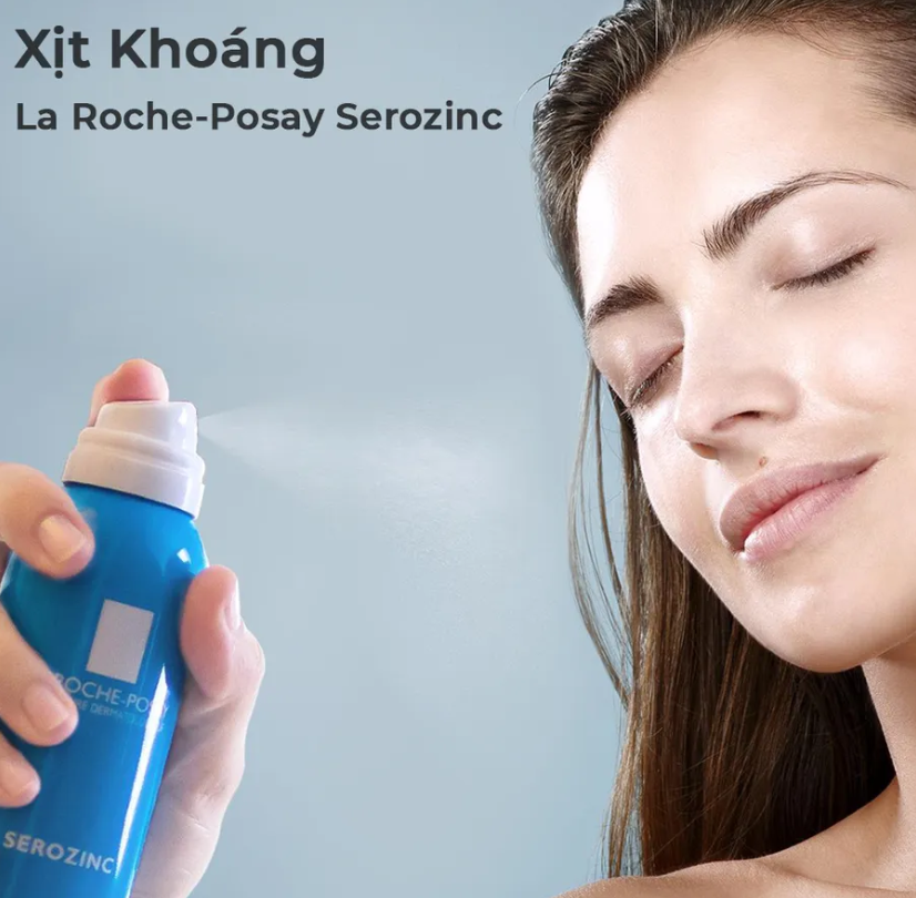 (SALE Hàng trầy xước hạn 11/2023) Xịt Khoáng La Roche - Posay Làm Sạch & Dịu Da Dầu Mụn Serozinc 300ml