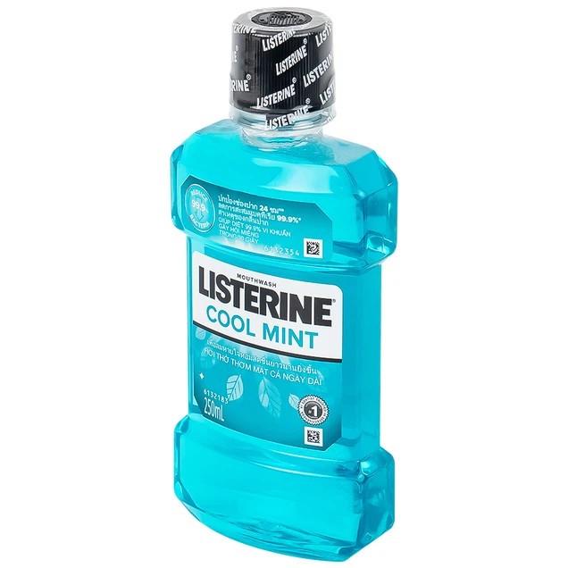 Nước Súc Miệng Giữ Hơi Thở Thơm Mát Listerine Cool Mint 250ml