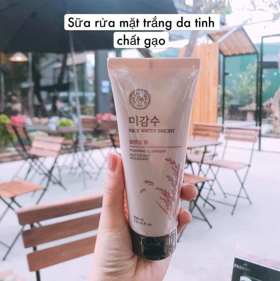 Sữa Rửa Mặt Sáng Da Gạo The Face Shop Rice Water Bright Facial Foaming Cleanser 150ml