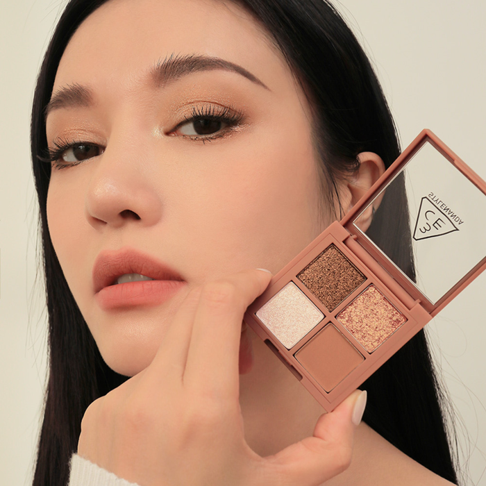 Bảng Phấn Mắt 4 Màu Cỡ Nhỏ, Nhiều Màu 3CE Mini Multi Eye Color Palette Small Eye Shadow, Hàn Quốc 3.5g