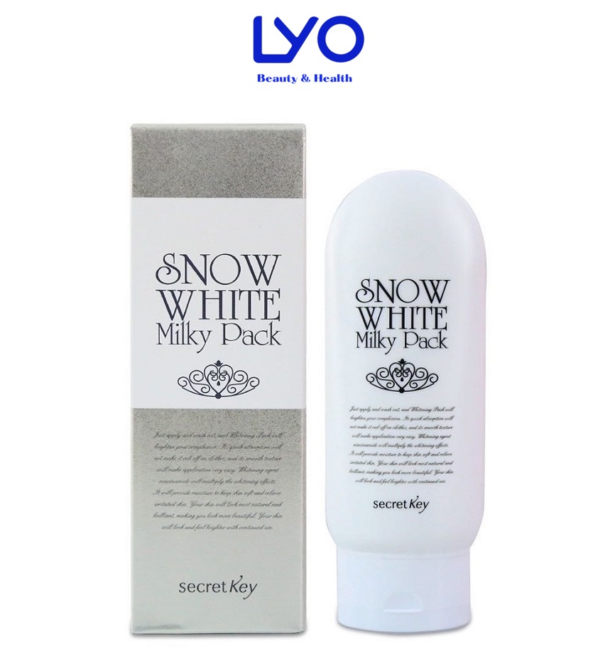 Kem tắm trắng body và mặt Secret Snow White Milky Pack 200g