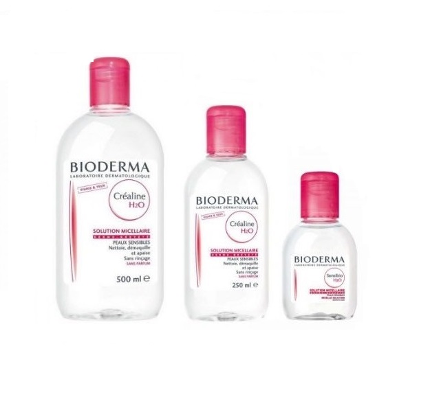 d53 - Nước Tẩy Trang Cho Da Nhạy Cảm Và Da Khô Bioderma Sensibio H2O 100ml (Màu hồng)