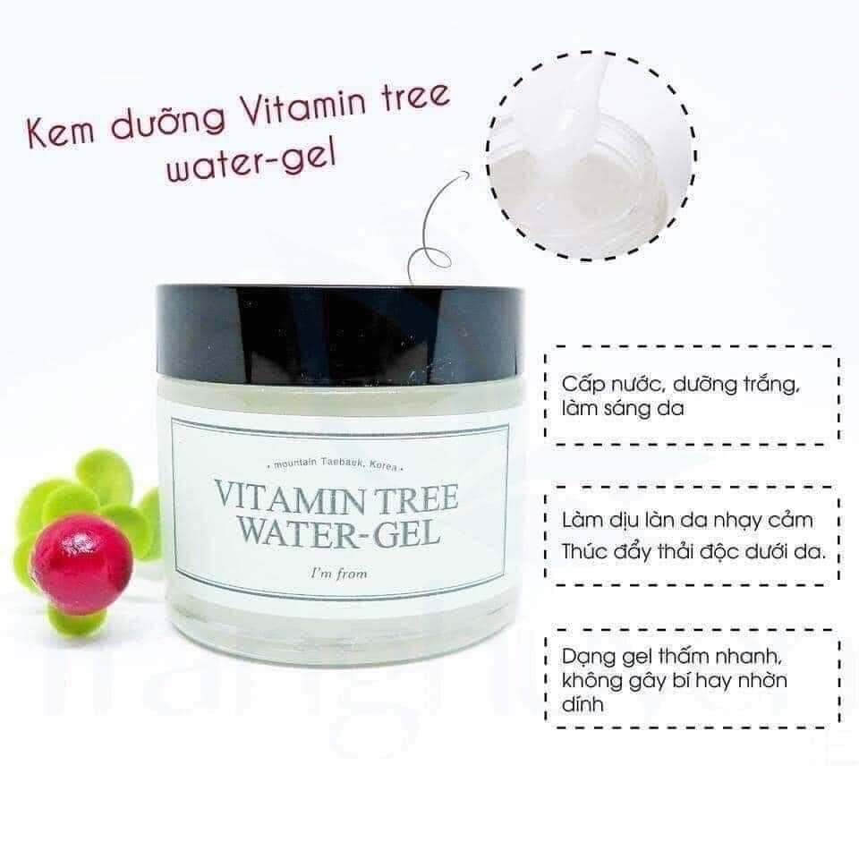 d708 - Gel Dưỡng Ẩm Da Chuyên Sâu Ngăn Ngừa Lão Hóa I'm From Vitamin Tree Water Gel 75g