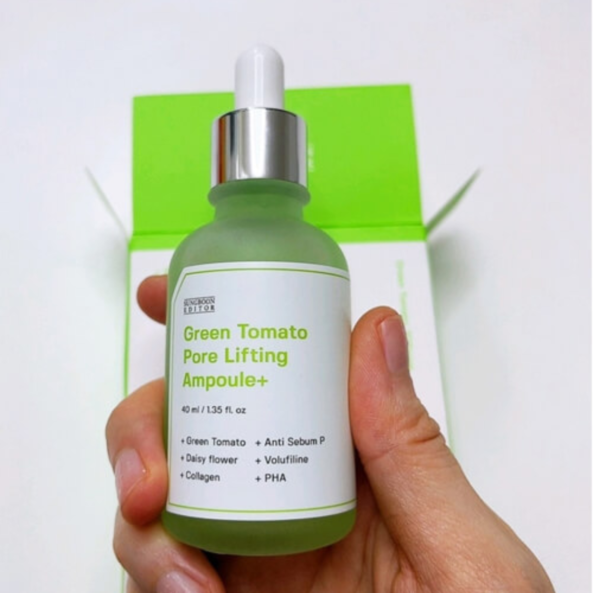 Bộ Sản Phẩm Cà Chua Xanh Sungboon Editor Green Tomato Dưỡng Sáng Da, Mờ Thâm, Thu Nhỏ Lỗ Chân Lông