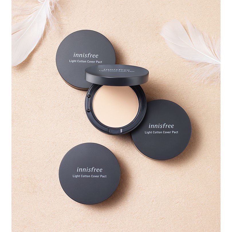 Phấn nén Innisfree Light Cotton Cover Pact SPF30 PA+++ 12g
