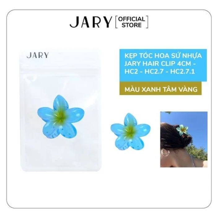 a994 - Kẹp Tóc Hoa Sứ Nhựa Jary Hair Clip - HC2 - HC2.7 - 4CM