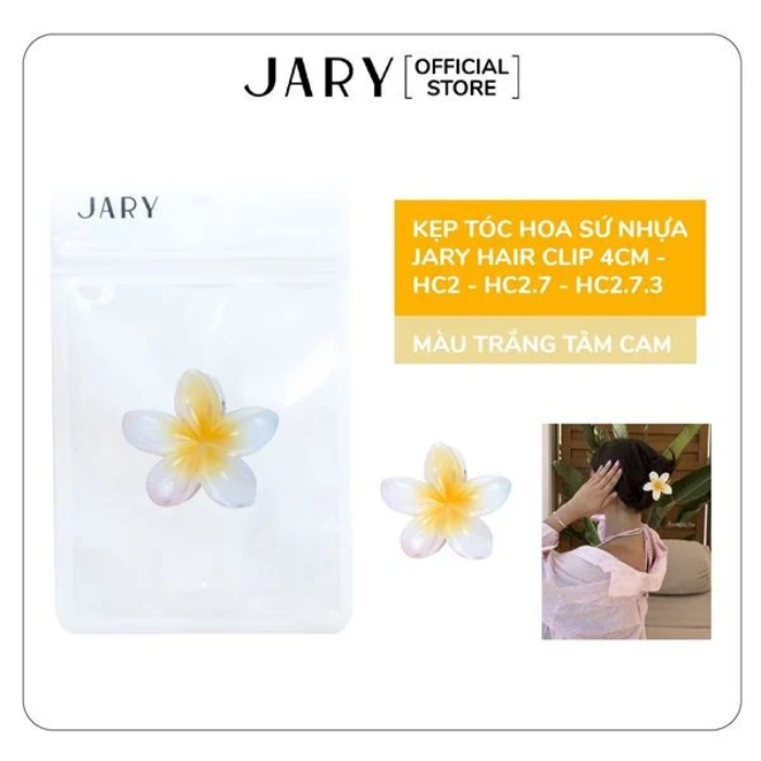 a994 - Kẹp Tóc Hoa Sứ Nhựa Jary Hair Clip - HC2 - HC2.7 - 4CM