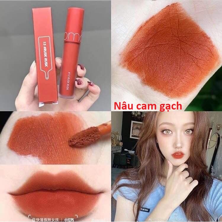 Son Romand (Son Kem Lì Zero Velvet, Son Bóng Juicy Lasting và Glasting Water Tint)