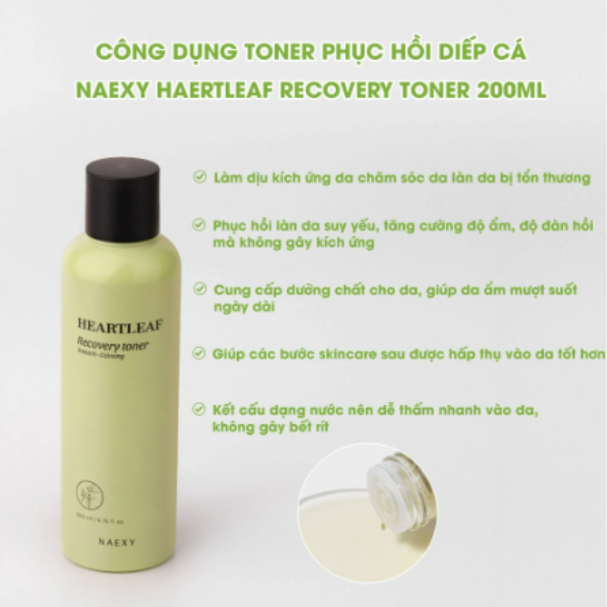 b595 - Nước Hoa Hồng Naexy Recovery Toner Làm Dịu, Phục Hồi Da Hàn Quốc 200ml
