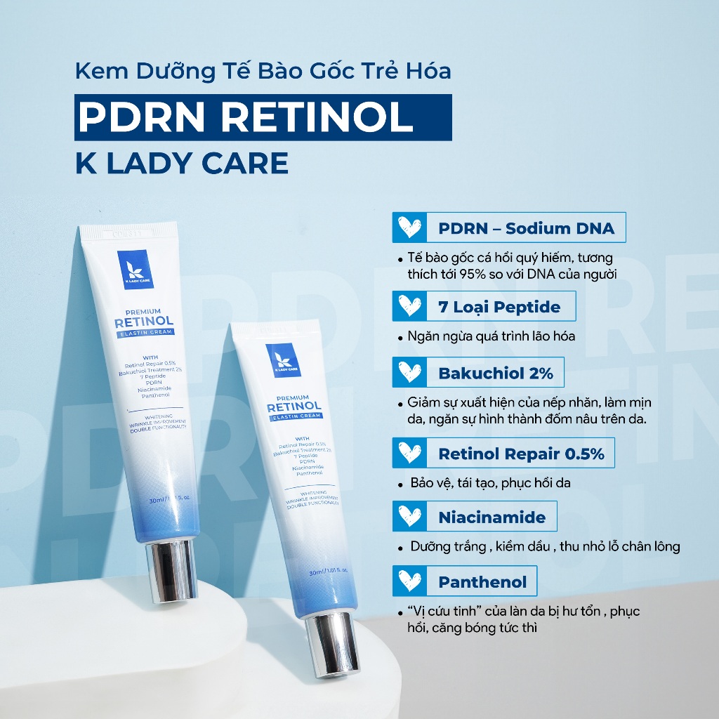 Kem dưỡng K Lady Care Retinol Repair 0.5% 30ml