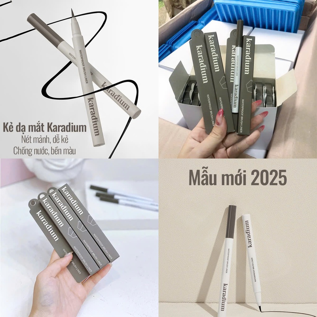 d778 - Bút dạ kẻ mắt nước Karadium