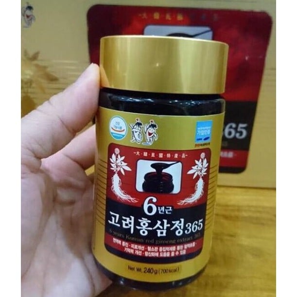 Cao Hồng Sâm 365 Hàn Quốc 6 Năm Tuổi Hộp 2 Lọ x 240g