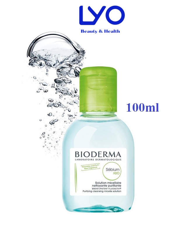 Nước Tẩy Trang Dành Cho Da Dầu Mụn Bioderma Sebium H2O 100ml (Màu xanh)
