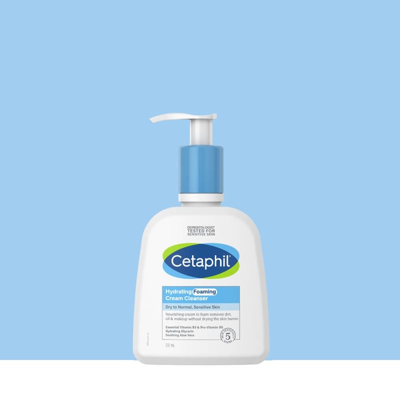 Sữa rửa mặt CETAPHIL Hydrating Foaming dành cho da khô, da thường, da nhạy cảm