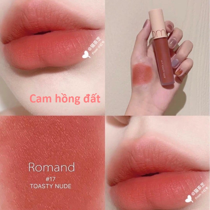 Son Romand (Son Kem Lì Zero Velvet, Son Bóng Juicy Lasting và Glasting Water Tint)