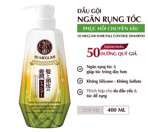 F481 - ROHTO - MEGUMI - Dầu Gội / Xả Hair Fall Control