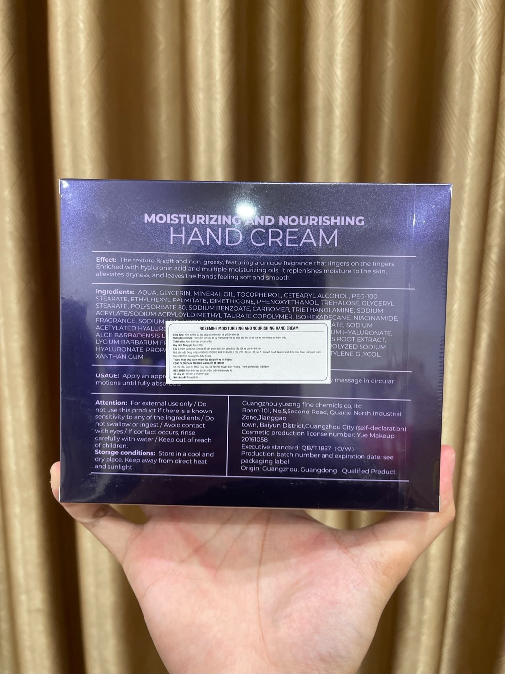 Set 3 Tuýp Kem Dưỡng Ẩm & Bảo Vệ Da Tay Rosemine Moisturizing & Nourishing Hand Cream Hàn Quốc 30g