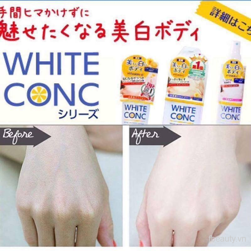 Sữa Tắm Trắng Da Nhật Bản White Conc Body 360ml & 600ml